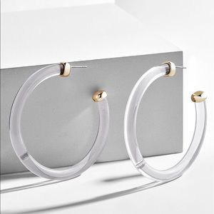 Baublebar leia resin hoop earrings